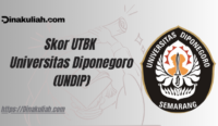 Skor UTBK Universitas Diponegoro (UNDIP)