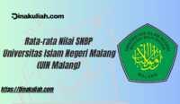 Rata-rata Nilai SNBP Universitas Islam Negeri Malang (UIN Malang)