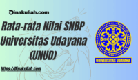 Rata-rata Nilai SNBP Universitas Udayana (UNUD)